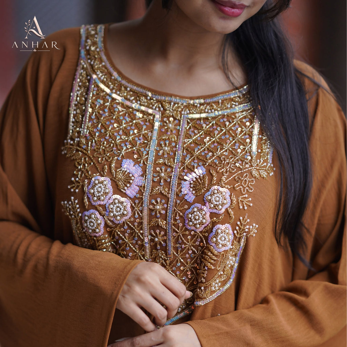 Meghbela Premium Handwork Kaftan